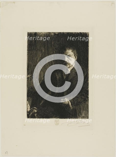 Self-Portrait 1904 I, 1904. Creator: Anders Leonard Zorn.