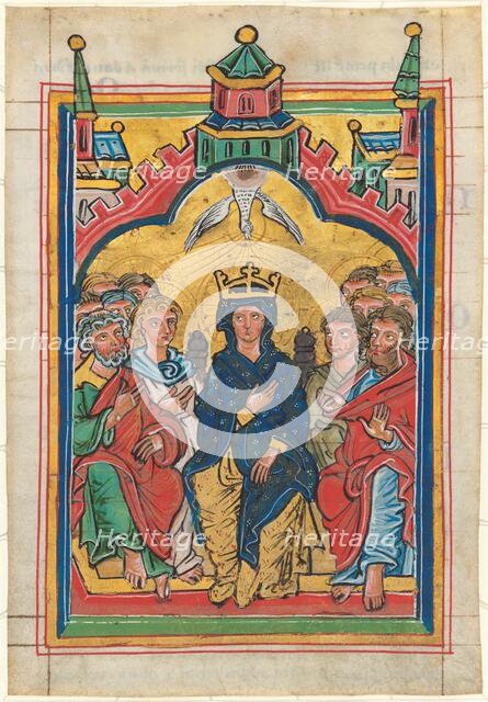 Pentecost, mid 13th century. Creator: Unknown.