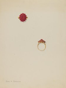 Ring, c. 1938. Creator: John H. Tercuzzi.