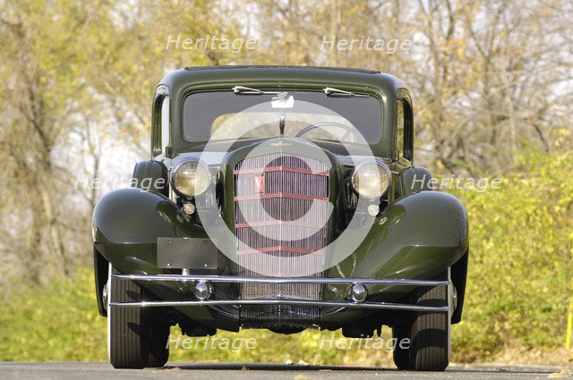 Cadillac V8 355d coupe by Fisher 1934. Artist: Simon Clay.