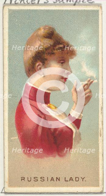 Russian Lady, from World's Smokers series (N33) for Allen & Ginter Cigarettes, 1888. Creator: Allen & Ginter.