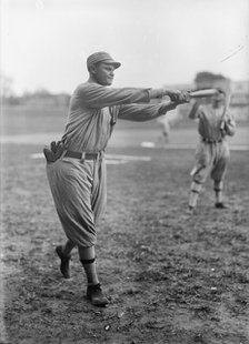 Amos Strunk, Philadelphia Al (Baseball), 1913. Creator: Harris & Ewing.