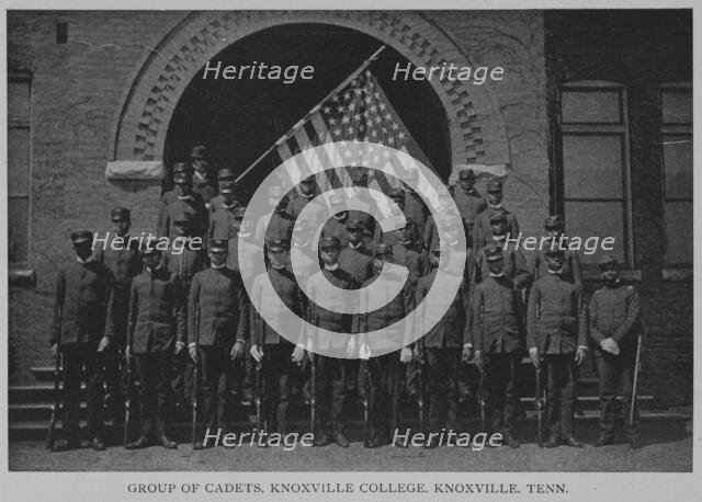 Group of cadets, Knoxville College, Knoxville, Tenn., 1902. Creator: Unknown.