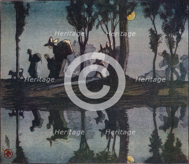 'Reflections', 1912. Artist: Helen Hyde.