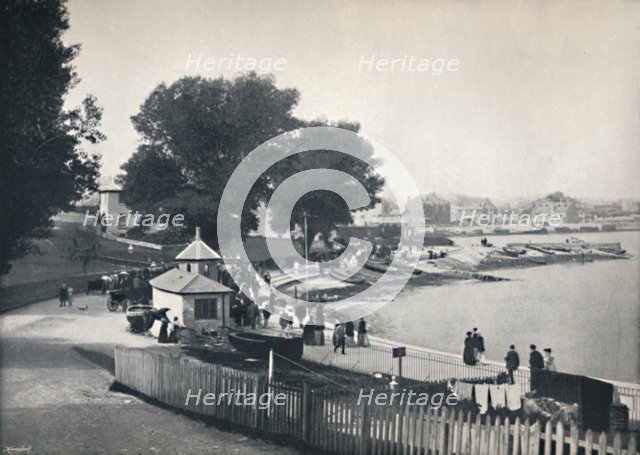 'Swanage - View of the Town and the Sea', 1895. Artist: Unknown.