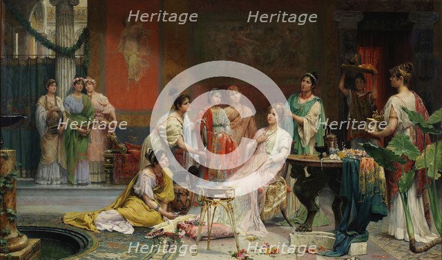 Toilette of a Roman Lady. Artist: Giménez Martín, Juan (1855-1901)