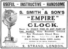 Useful - Instructive - Handsome is S. Smith & Son's "Empire" Clock, 1909. Creator: Unknown.