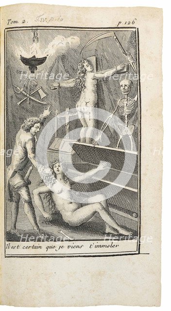 Illustration for La nouvelle Justine by Marquis de Sade, 1800.