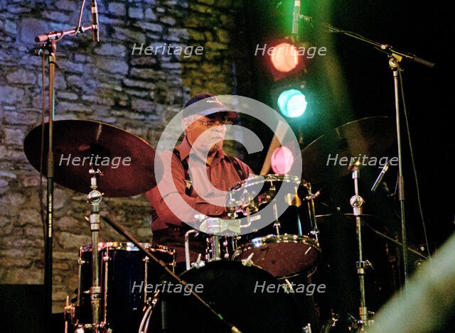 Jimmy Cobb, Charlie Parker Legacy Band, Brecon Jazz Festival, Powys, Wales, 2005. Creator: Brian O'Connor.
