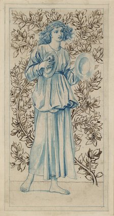 A Woman playing Cymbals, late 19th century. Artist: William Morris.