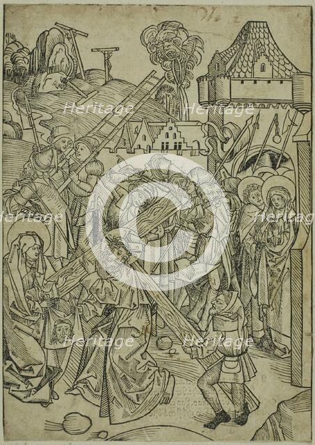 Christ Bearing the Cross, page 81, from the Treasury (Schatzbehalter), 1491. Creator: Michael Wolgemut.