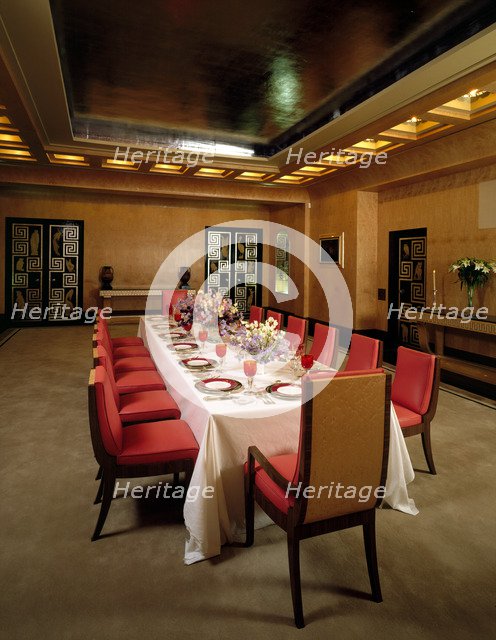 The Dining Room at Eltham Palace, Greenwich, London, 1999. Artist: J Bailey