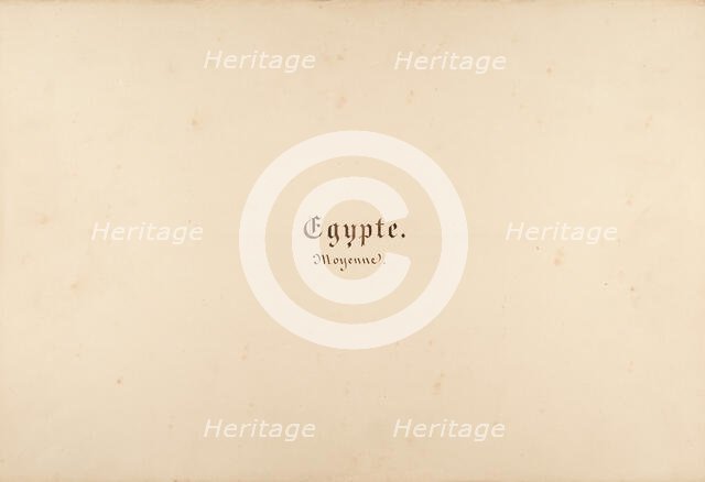 égypte, Nubie, Syrie: Paysages et Monuments, 1849-50. Creator: Maxime du Camp.