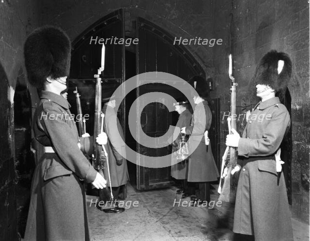 Ceremony of the Keys, Tower of London, c1955. Creator: Arthur Charles Kirby Ware.