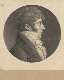 Unidentified Man, 1807-1808. Creator: Charles Balthazar Julien Févret de Saint-Mémin.