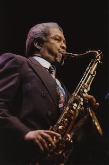 Frank Foster, Count Basie Band, Dominion Theatre, London, 1990. Creator: Brian Foskett.