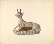 Deer Figurine, c. 1938. Creator: Mina Lowry.