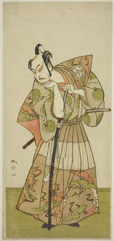 The Actor Nakamura Juzo II in an Unidentified Role, Japan, c. 1774. Creator: Shunsho.