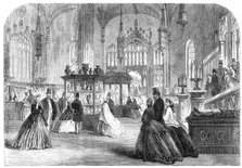 Exhibition at Alton Towers...in aid of the Wedgwood Institute...the Octagon Room, 1865. Creator: Unknown.