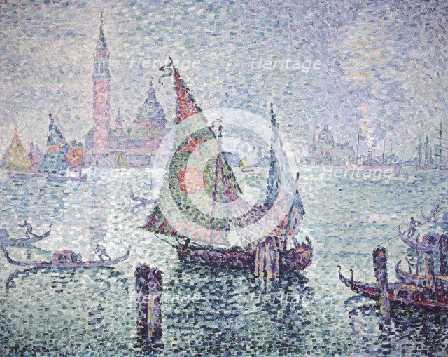'The Green Sail, Venice', 1904. Artist: Paul Signac