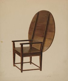 Combination Table and Chair (as chair), c. 1938. Creator: Joseph Sudek.