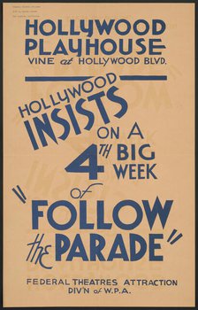 Follow the Parade, Los Angeles, [193-]. Creator: Unknown.