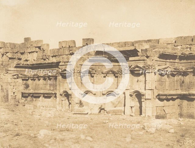 Intérieur de l'enceinte du Temple de Baalbek (Héliopolis), September 15, 1850. Creator: Maxime du Camp.