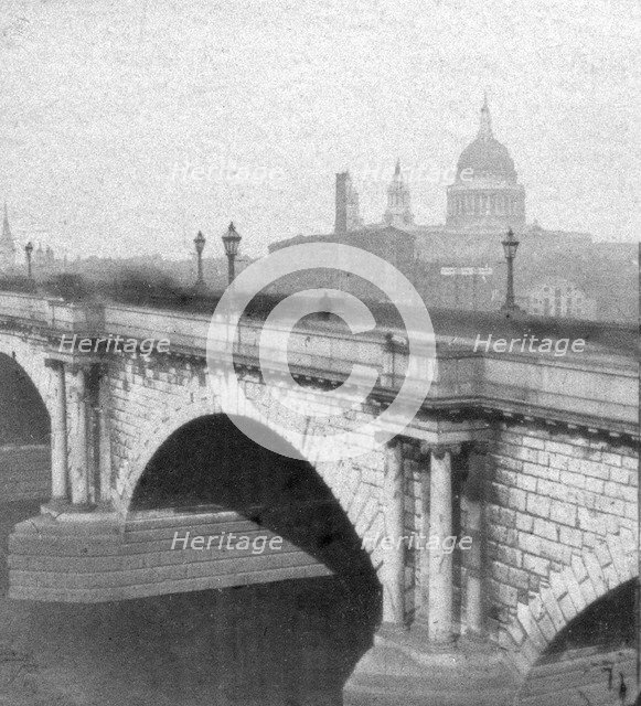 St Paul's Cathedral, London, late 19th century. Artist: Unknown