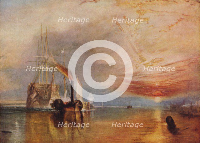 'The Fighting Temeraire', 1839.  Artist: JMW Turner.