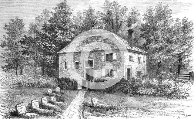 The grave of William Penn at Jordans, Buckinghamshire, 1881. Creator: Unknown.