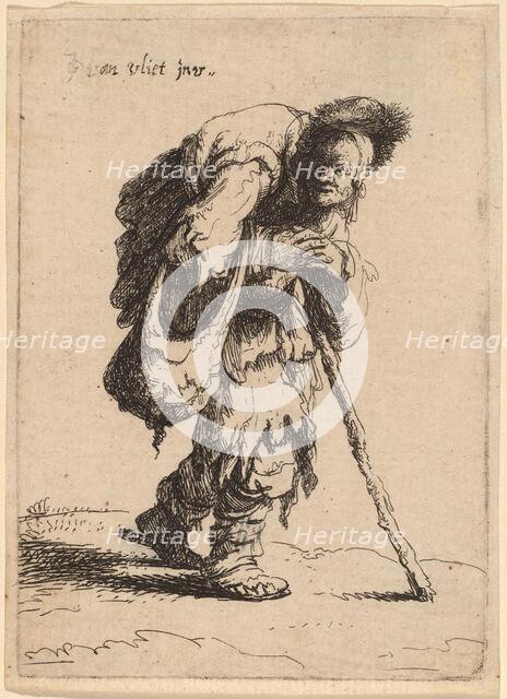 Beggar Carrying a Woman on His Back, 1632. Creator: Jan Georg van Vliet.