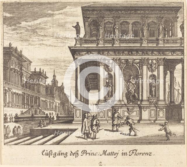Palace, Florence, 1681. Creator: Melchior Küsel.