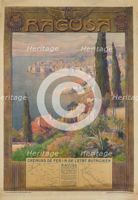 Imperial Royal Austrian State Railways: Ragusa, c1900-1910. Creator: Jahn, Gustav (1879-1919).