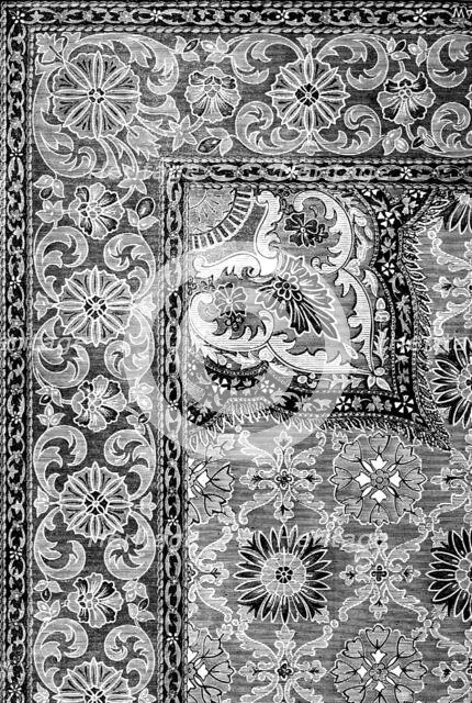 The International Exhibition: Axminster carpet by Lapworth Brothers, 1862. Creator: Unknown.