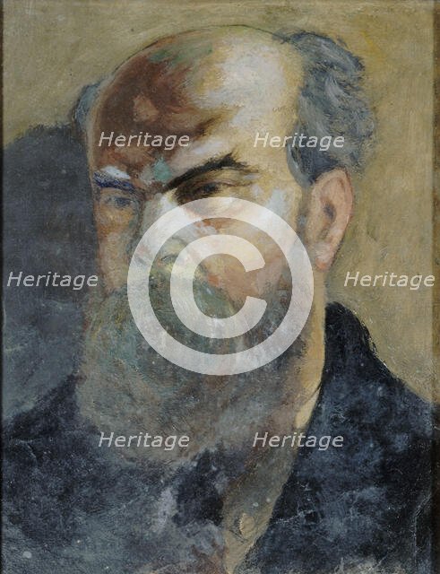 Portrait of the Poet Paul Verlaine (1844-1896), ca 1885. Creator: Cazals, Frederic-Auguste (1865-1941).
