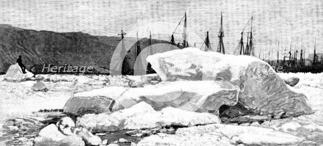 Sketches in Newfoundland: early Spring in St. John’s Harbour, 1890. Creator: Unknown.