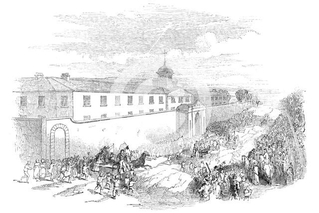 Liberation of Mr O'Connell...arrival of the news at the penitentiary, 1844. Creator: Unknown.