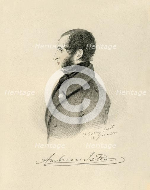 'Ambrose Isted', 1840. Creator: Richard James Lane.
