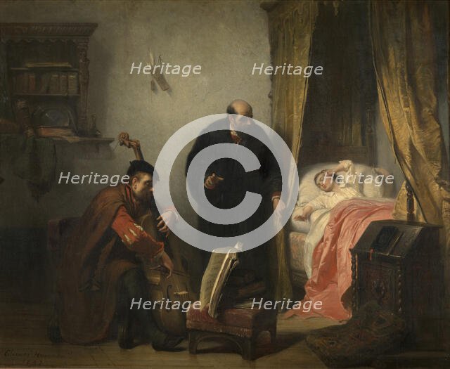 The Awakening of Michel de Montaigne, 1847. Creator: Edouard Jean Conrad Hamman.