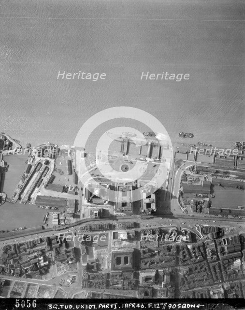 Albert Dock, Liverpool, Merseyside, April 1946. Artist: RAF photographer.