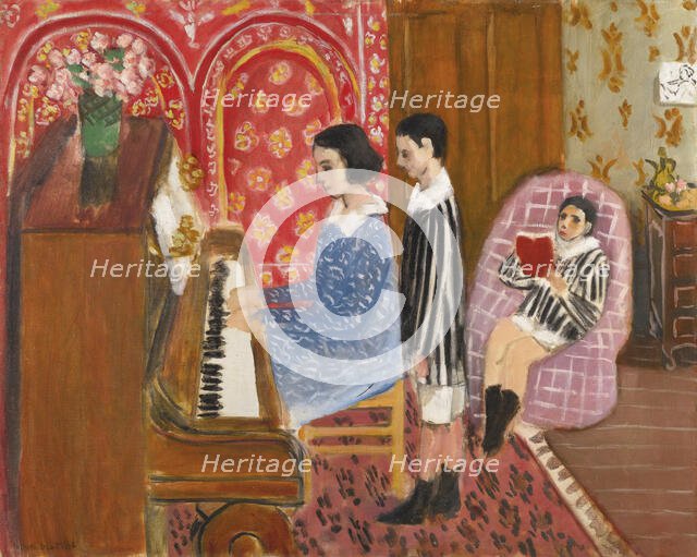 La Leçon de Piano, 1923. Creator: Henri Matisse.