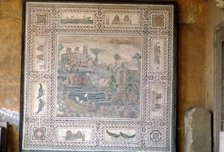 Rome Mosaic of Animals drinking, c3rd-5th century. Artist: Unknown.