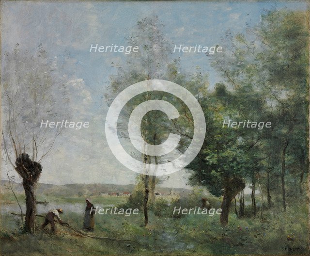 Memory of Coubron. Artist: Corot, Jean-Baptiste Camille (1796-1875)