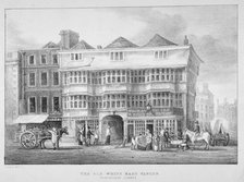 The White Hart Inn, Bishopsgate, City of London, 1825. Artist: Anon