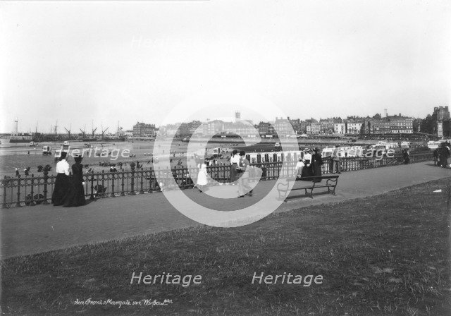 The promenade, Margate, Kent, 1890-1910. Artist: Unknown