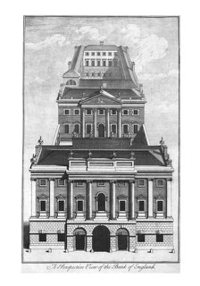 'A Perspective View of the Bank of England.', c1775. Artist: Unknown.