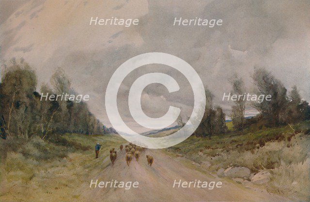 'On a Northumberland Road', 20th century, (1935). Artist: Robert J Hewitt.