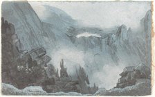 Mountain Scene with Rocks, first half 19th century. Creator: Cotman, John Sell, Follower of.