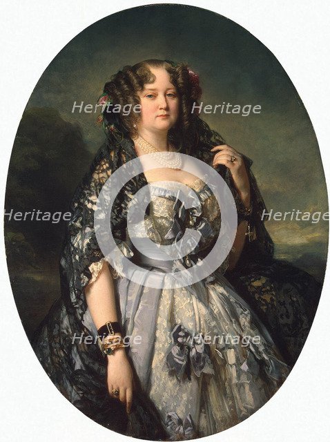 Portrait of Princess Sophia Radziwill, 1864. Artist: Winterhalter, Franz Xavier (1805-1873)
