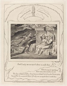 The Messengers Tell Job of His Misfortunes, 1825. Creator: William Blake.